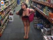 Show me your tits in the supermarket!