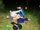Drunk teens caught fucking in bushes ()